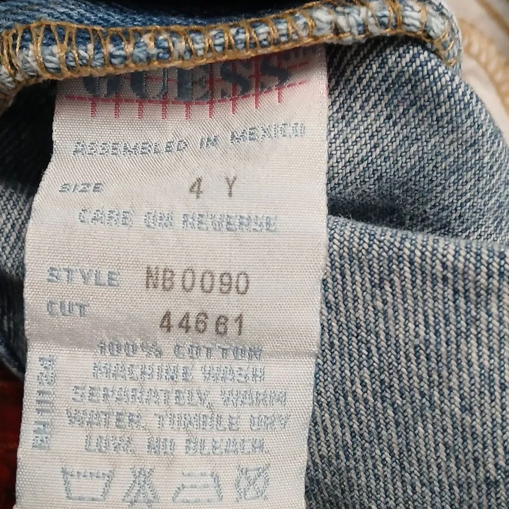 Guess overalls upcycled Thanksgiving Turkey Holiday overalls Sz 4